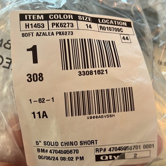 J. Crew 5" Classic Chino Short in Soft Azalea sz 14 NWT - Picture 13 of 13